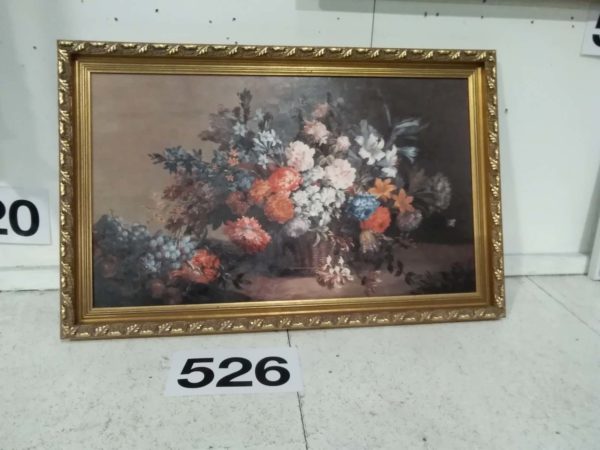 lot 526 “The flower basket” framed picture 85cm x 54cm - Image 2