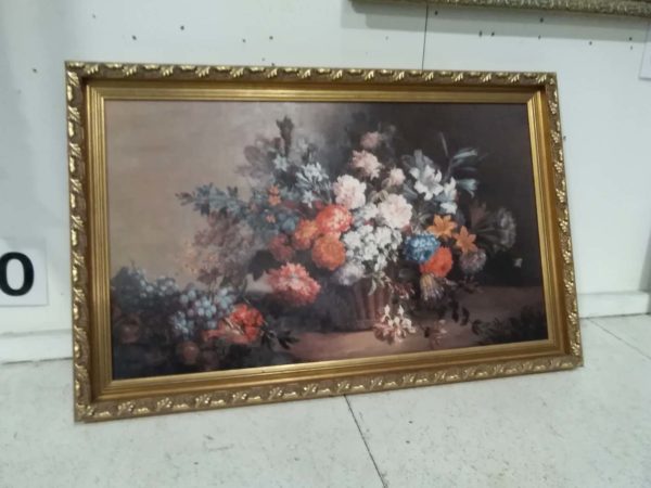 lot 526 “The flower basket” framed picture 85cm x 54cm