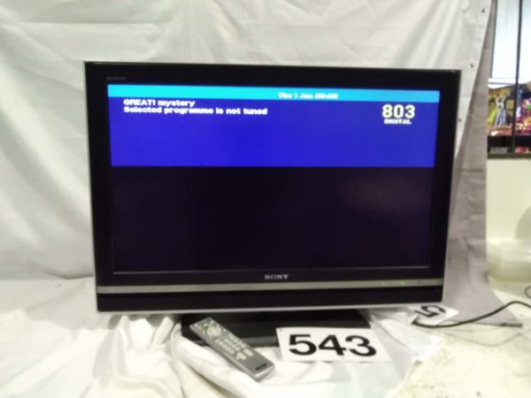 lot 543 Sony tv with remote 31″ screen