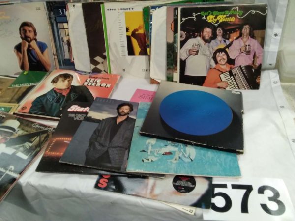 lot 573 box of over 60 LP records inc Jethro Tull - Image 2