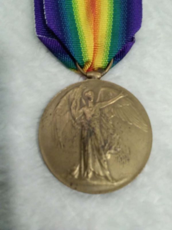 lot 596 WW1 Victory medal H J Prior Royal Engineers - Image 7