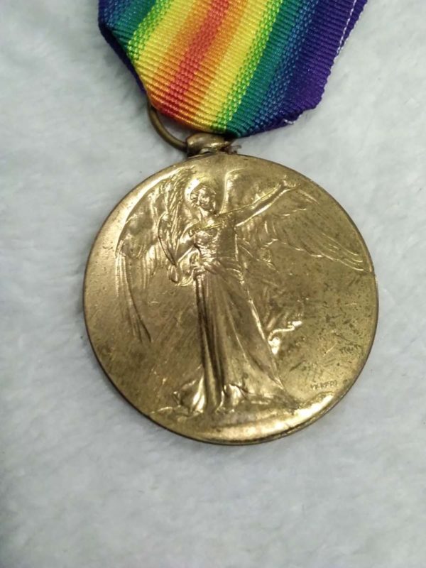 lot 597  WW1 Victory medal F J Bent Royal Engineers - Image 6