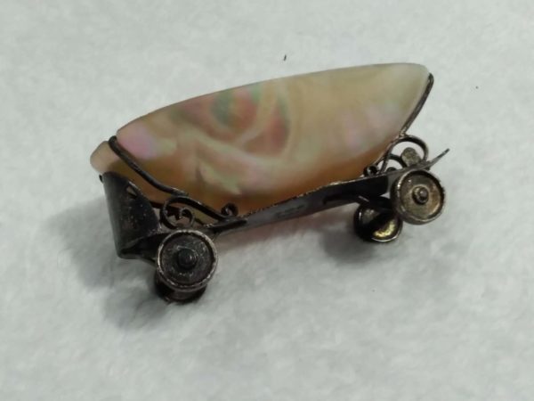 lot 600 unusual vintage sterling silver roller skate pin dish - Image 5