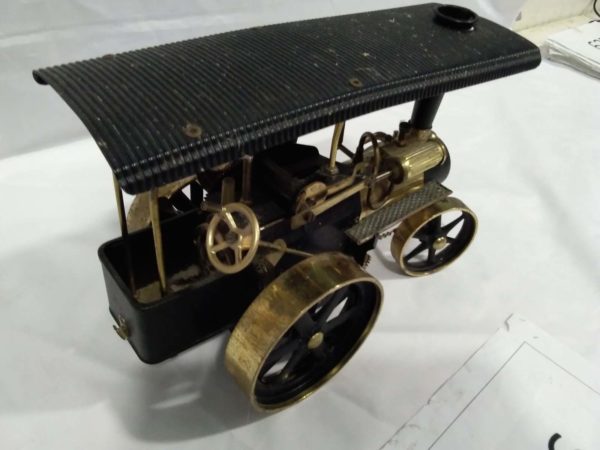 lot 626 vintage brass & tin steam tractor - Image 6