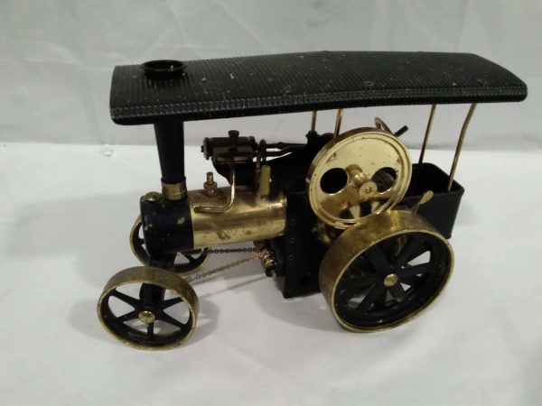 lot 626 vintage brass & tin steam tractor - Image 5