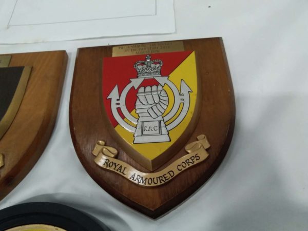 lot 629 Tank Corps & Royal Armoured Corps mess plaques - Image 5