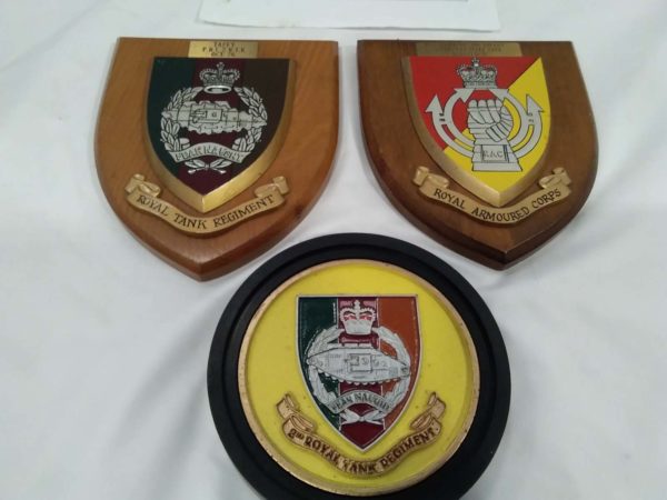 lot 629 Tank Corps & Royal Armoured Corps mess plaques - Image 3