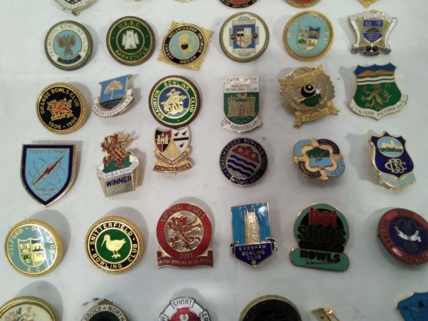 lot 637 collection of vintage Bowling club badges - Image 4