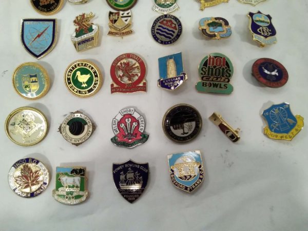 lot 637 collection of vintage Bowling club badges - Image 3