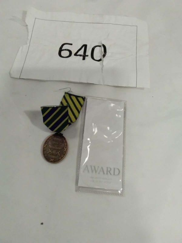 lot 640 Territorial centenary Medal 2008