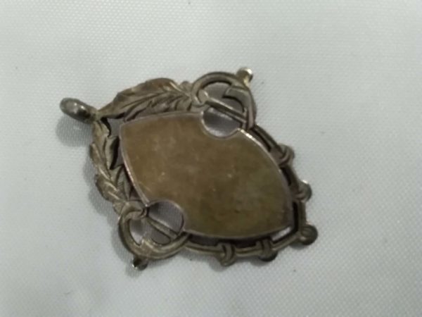 lot 643 3x vintage sterling silver fob medals - Image 4