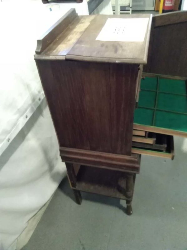 lot 653 free standing antqiue storage / collectors cabinet - Image 7