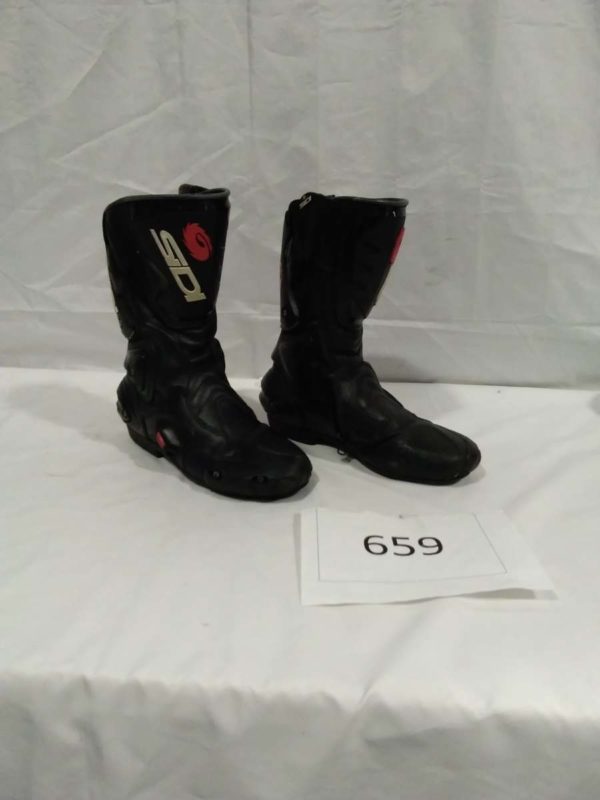 lot 659 size 10 SIDI motor bike boots - Image 2