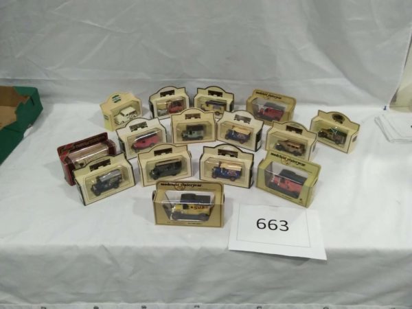 lot 663 15x quantity of diecast model vehicles days gone, yesteryear