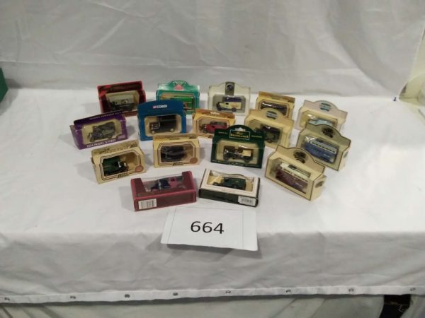 lot 664 16x quantity of diecast model vehicles days gone, matchbox, corgi