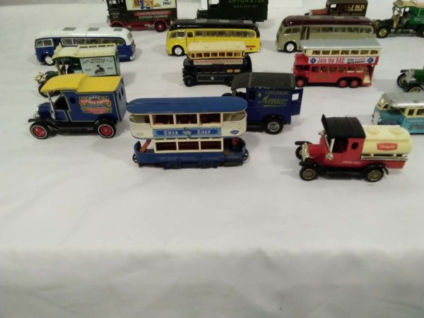 lot 667 quantity of diecast model coaches  inc Matchbox, Corgi, Lledo, Days gone - Image 2