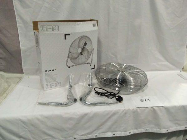 lot 671 45cm (18″) fan air circulator