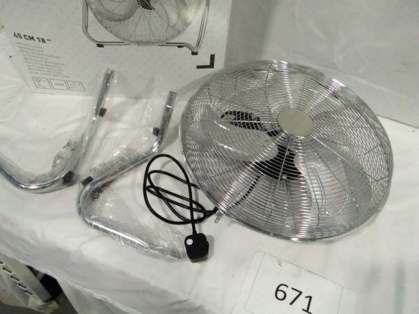 lot 671 45cm (18″) fan air circulator - Image 2