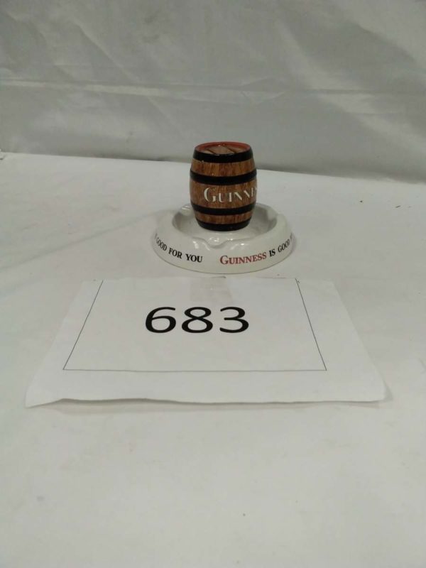 lot 683 vintage Guinness ashtray & matchbox holder - Image 2