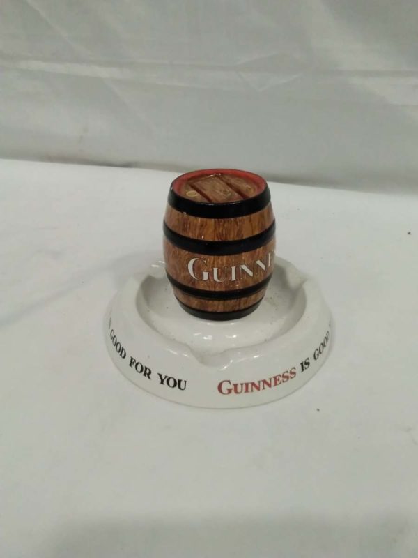 lot 683 vintage Guinness ashtray & matchbox holder