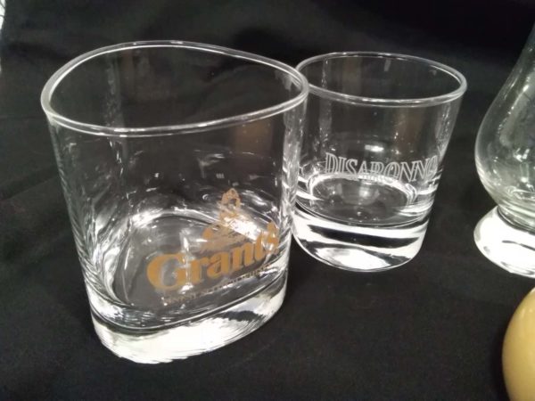 lot 688 Breweriana whiskey glasses & water jug, brass bar & cabin signs - Image 3