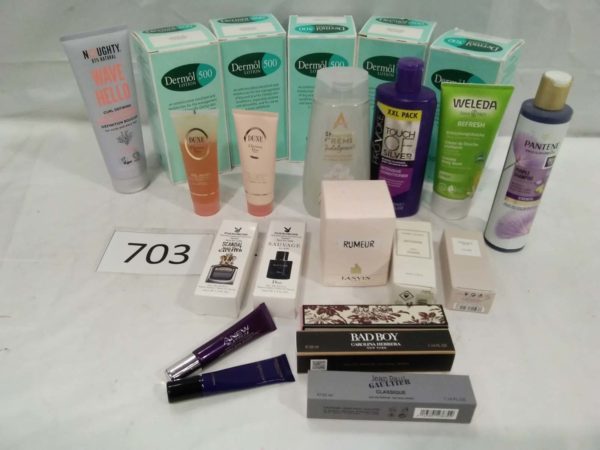 lot 703 Dermol 500, & toiletries, perfumes inc jean Paul Gaultier - Image 3