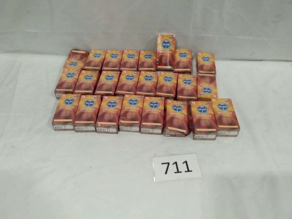 lot 711 seal boxes in date  Condoms 24 boxes