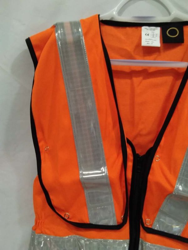 Light reflection High Visibilty Waistcoats, orange size Xlarge - Image 2