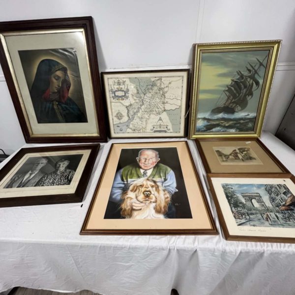 Lot 1025 – Seven framed pictures (Fforestfach Collection)