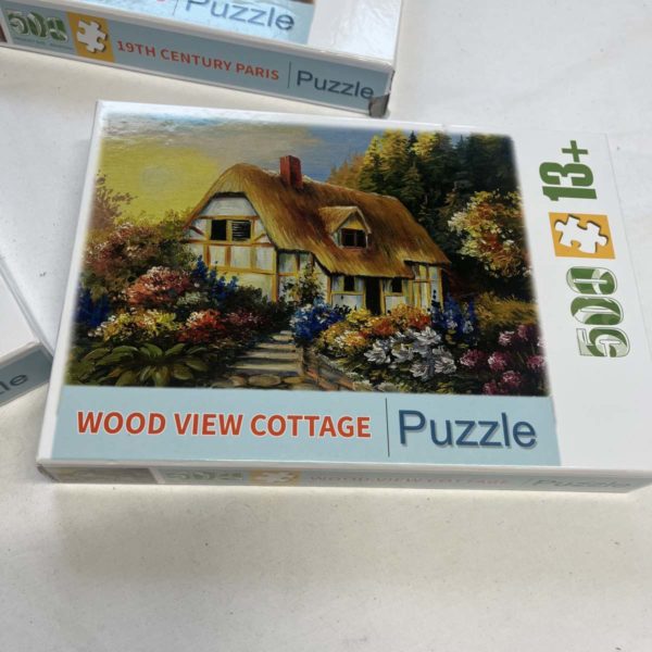 1037 – 500 Piece Jigsaw Puzzles x 4 (Collection Fforestfach) - Image 2