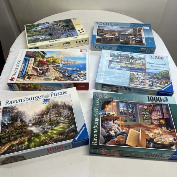 1041 – Ravensburg Jigsaw Puzzles + Others x 6 (Collection Fforestfach)