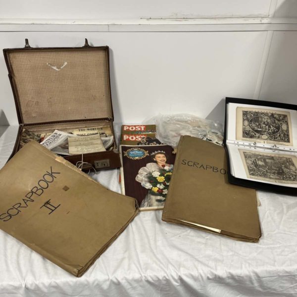 1068 – Scrapbooks + Royalty Ephemera (Collection Fforestfach)