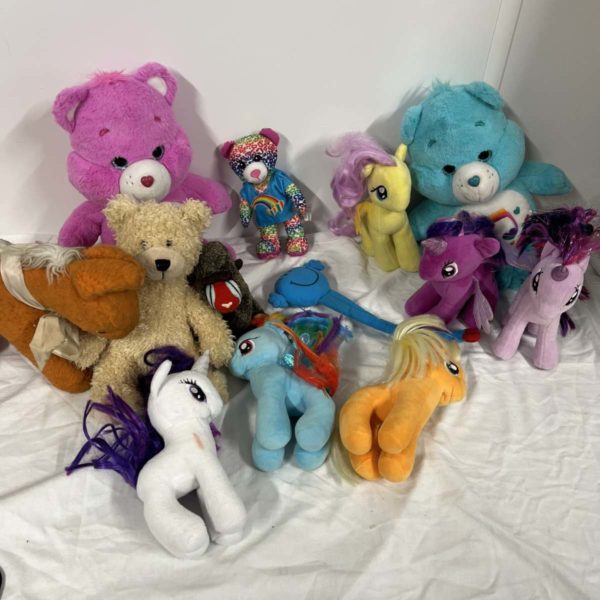 1072 – Collectable Soft Toys Including My Little Pony + Care Bears  (Fforestfach Collection)