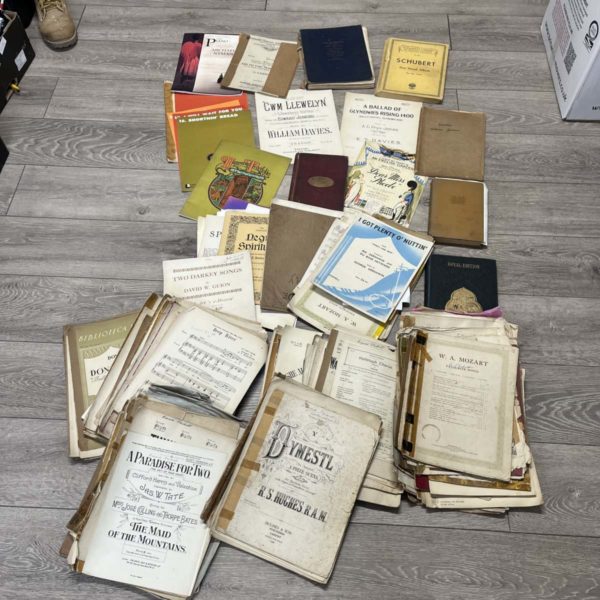 1091 – Historical Welsh Music Sheets + Music Books  (Fforestfach Collection)