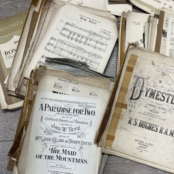 1091 – Historical Welsh Music Sheets + Music Books  (Fforestfach Collection) - Image 11