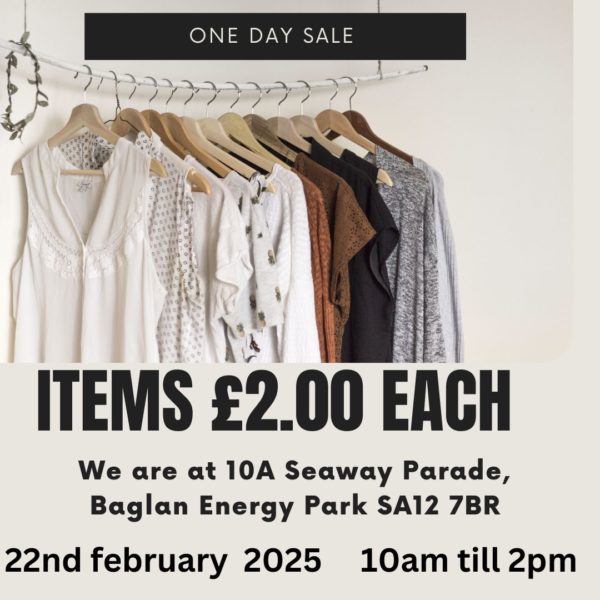 CLOTHING SALE £2.00 AN ITEM STAURDAY 22ND FEBRUARY