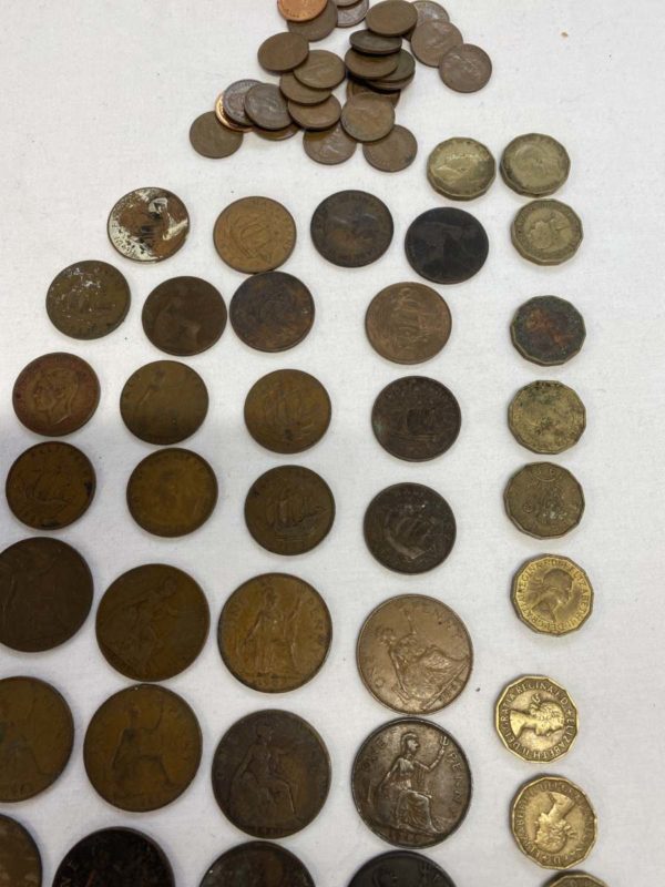 1015 – Mixed British + Foreign Coins (Collection Fforestfach) - Image 2