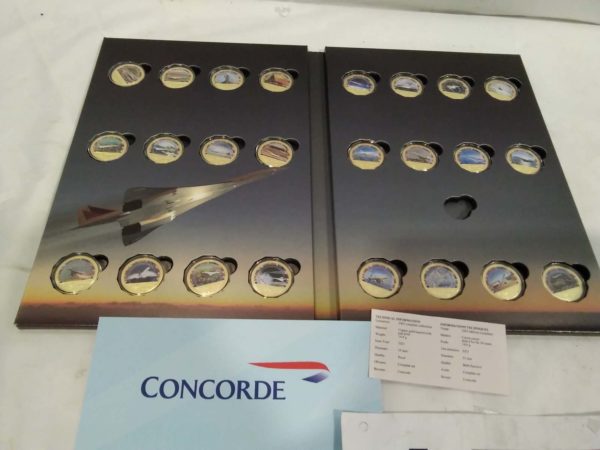 lot 157 Concorde 1976 – 2003 coin set ( missing one coin) - Image 2