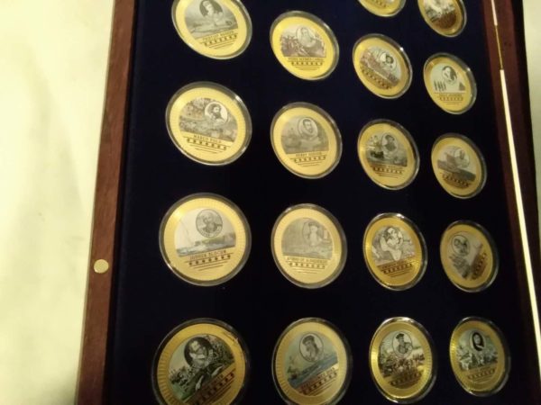 lot 163 Famous seafarer and Explorers coin collection - Image 3