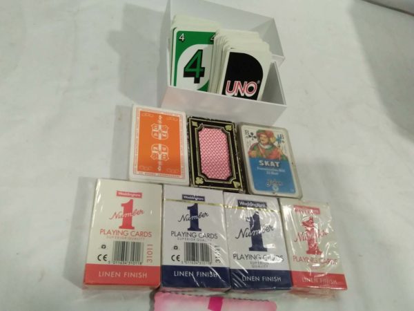 lot 168 assorted playing cards