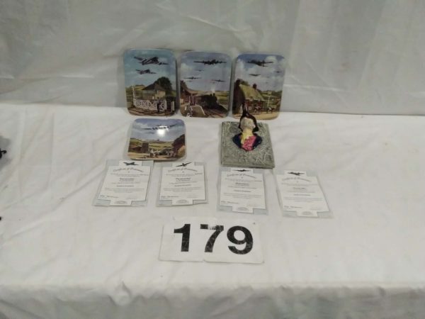 lot 179 DavenPort limited edition plates & Jamica Inn plaque