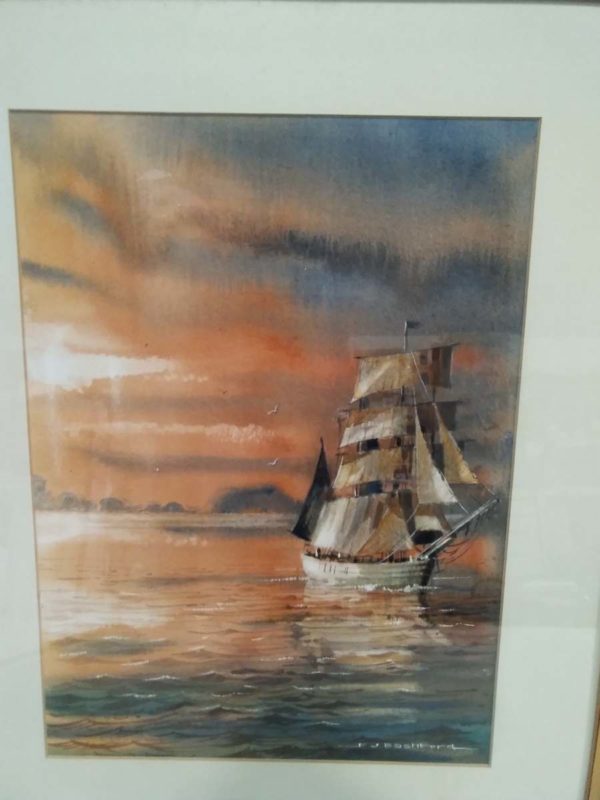 lot 181 framed water colour By Peter Bashford - Image 7