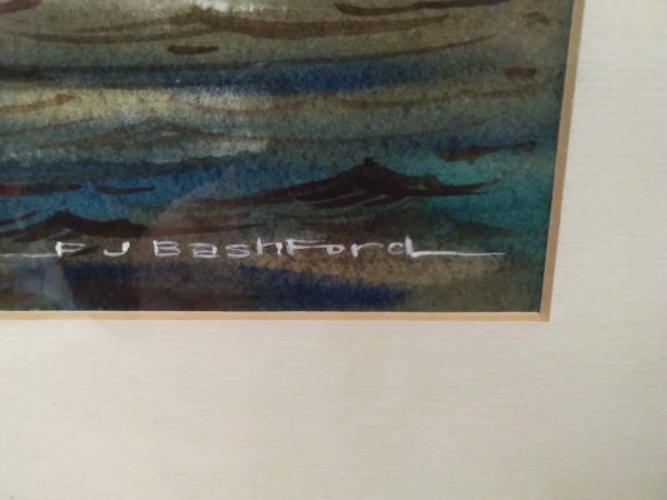 lot 181 framed water colour By Peter Bashford - Image 6