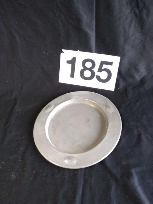 lot 185 arts & Crafts hammered pewter plate