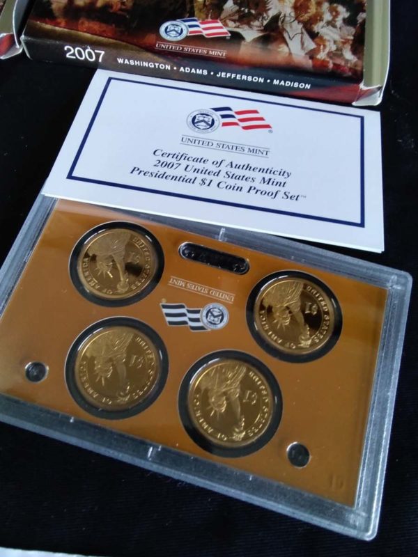 lot 200 2007 & 2008 United State presidential $1 coin proof sets - Image 3