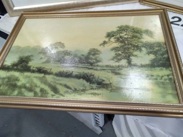 lot 226 6 large framed pictures - Image 7