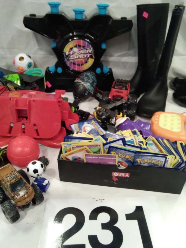 lot 231 mixed toy’s, model cars & wellies size 13 - Image 5