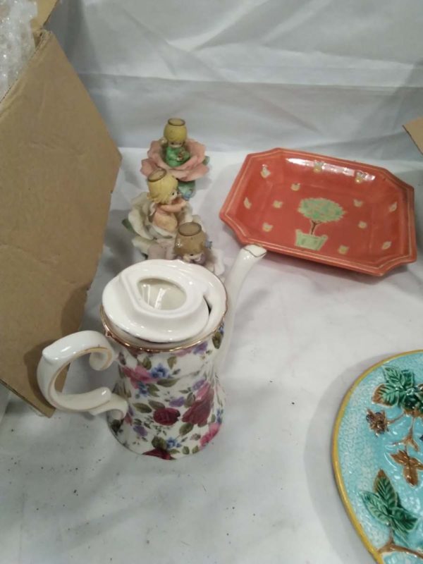 lot 232 mixed plates, tea sets( partial) ornaments etc - Image 8