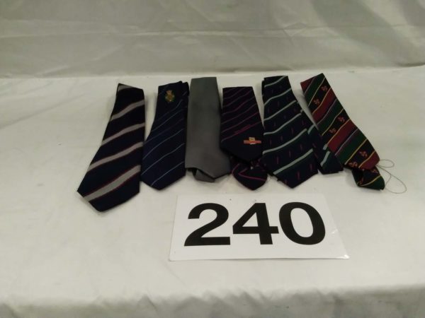 lot 240 6 x gents ties including Royal Mail, Rugby, etc.