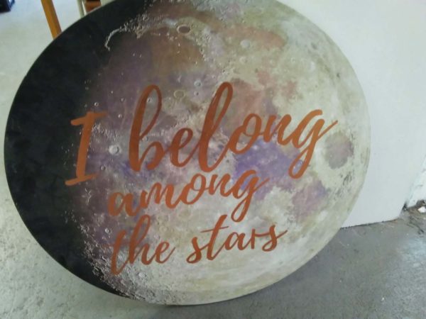 lot 247 I belong amongst the stars circular canvas & 8 x volumes of microwave knowhow books - Image 4